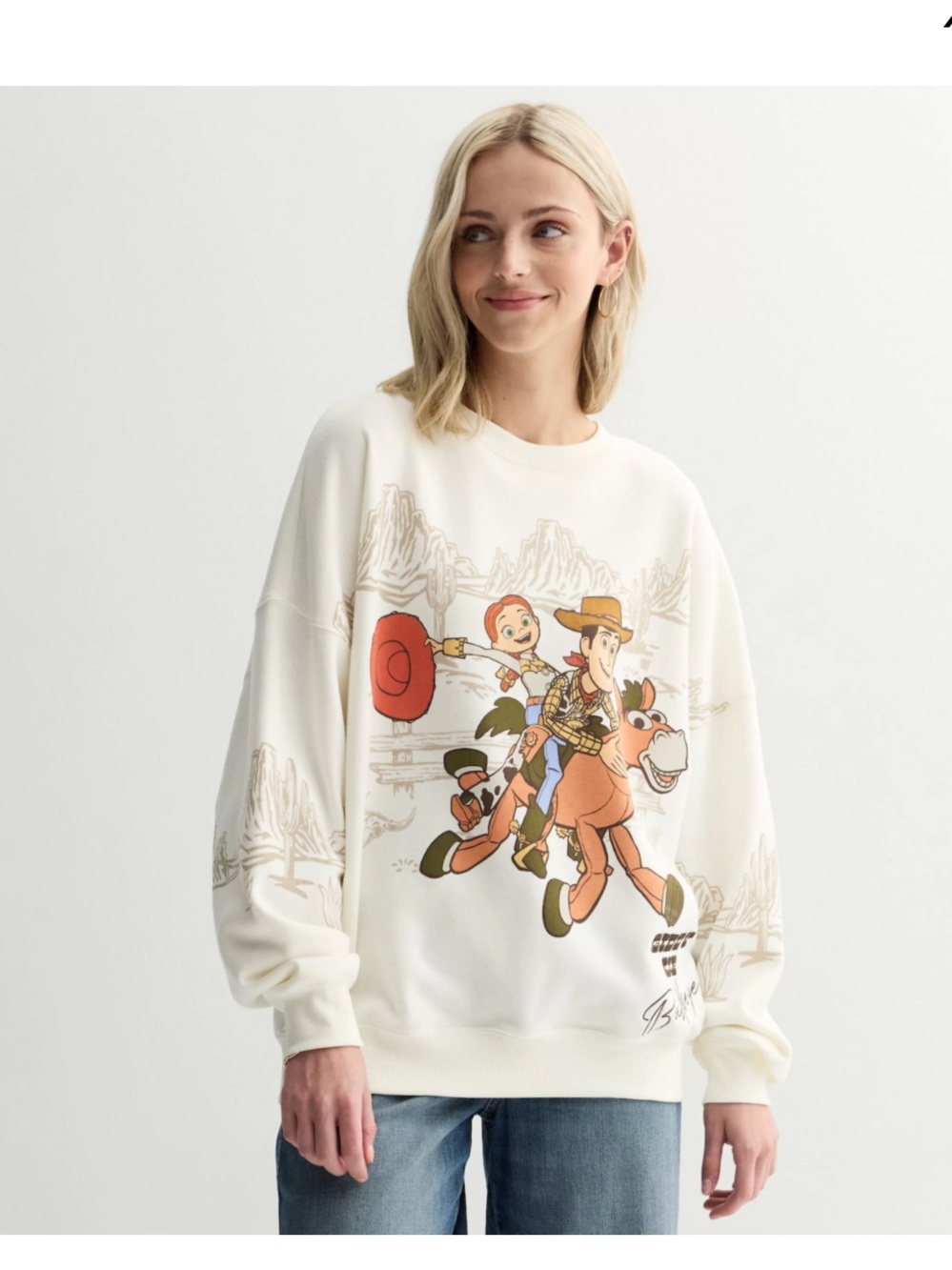 Pixar's Toy Story Graphic Pullover Sweatshirt Juniors XL - Picture 3 of 5